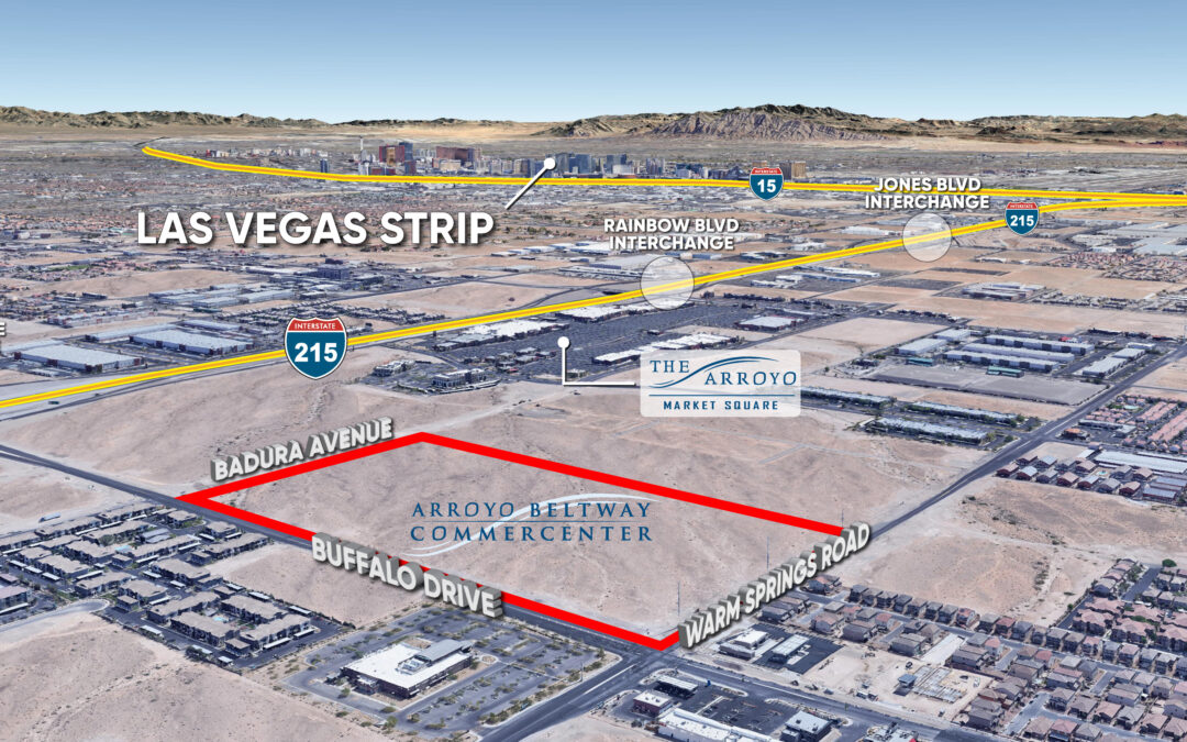 Majestic Realty Co. broadens its footprint in southwest Las Vegas with launch of Arroyo Beltway Commercenter  and two large prelease agreements